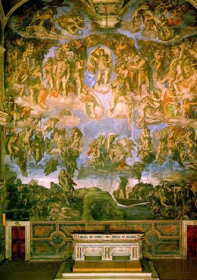 Michelangelo Buonarroti Last Judgment Norge oil painting art